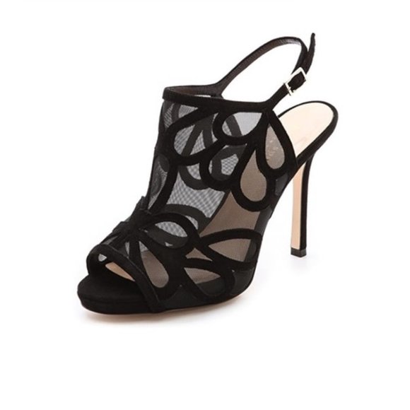 Kate Spade Mesh Peek-toe Slingback Booties - Picture 1 of 11